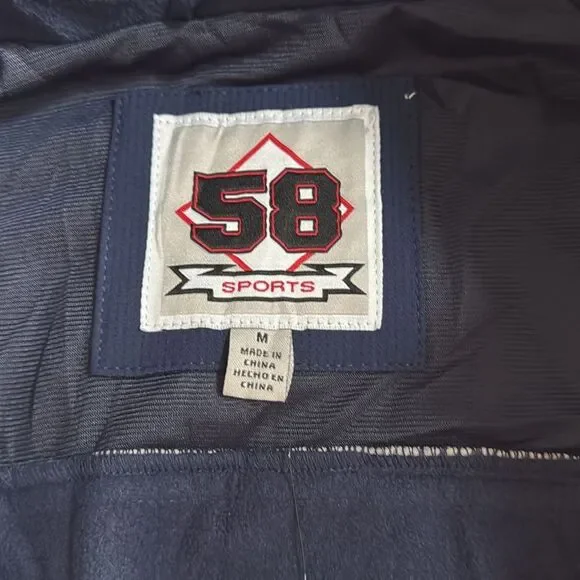 NWT Men’s 58 Sports Syracuse University Full Zipper Jacket Blue Medium